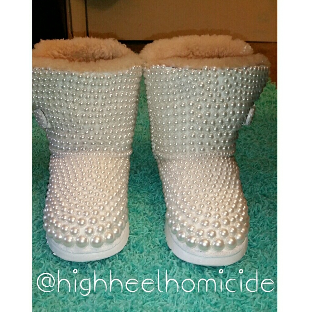 Custom Pearl Uggs