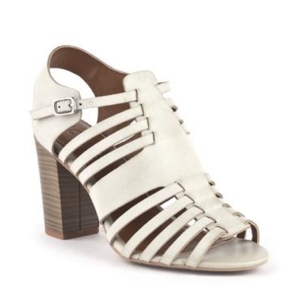 Boho Off White Fisherman Caged Block Heel Sandal - Picture 6 of 6