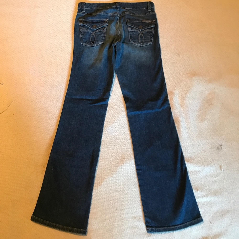 Calvin Klein Jeans size 28 (6) distressed dark - Picture 2 of 4