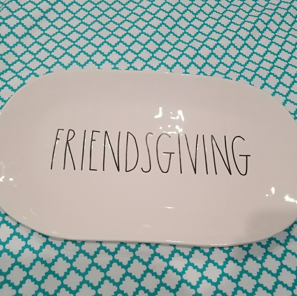 New Rae Dunn "Friendsgiving" plate.