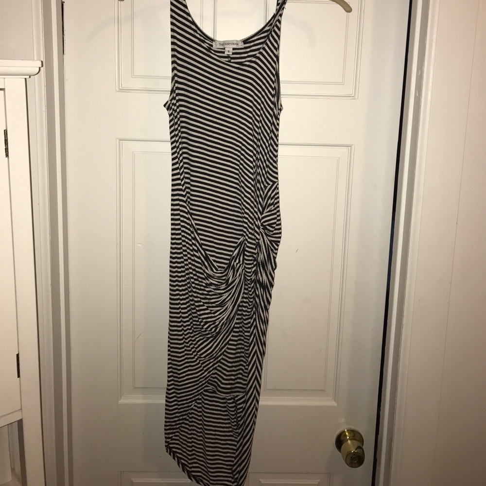 Stripe midi dress