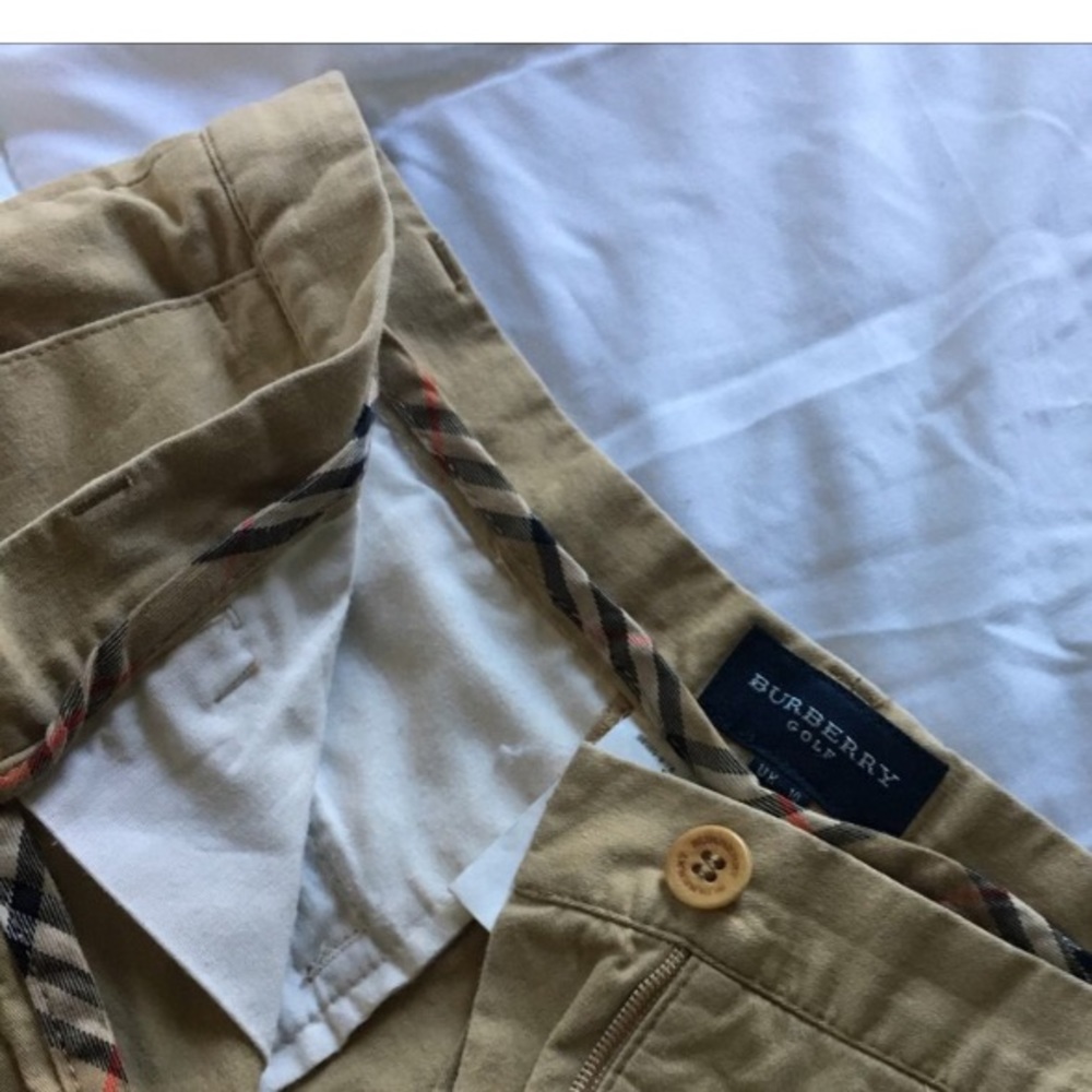 BURBERRY pastel/mustard yellow golf pants!!! 💛