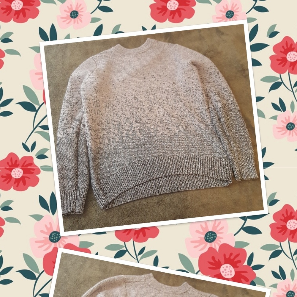 Grey and silver sweater
