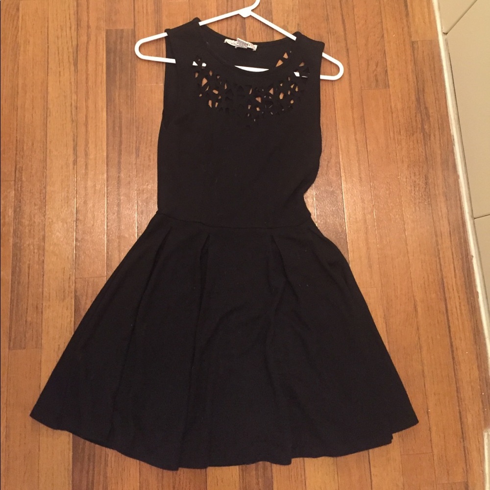 EUC Little black dress with cutouts