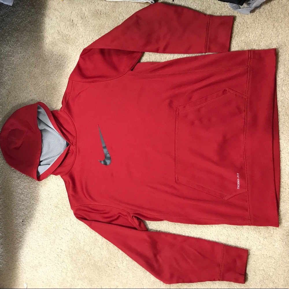 Red NIKE Hoodie Youth XL