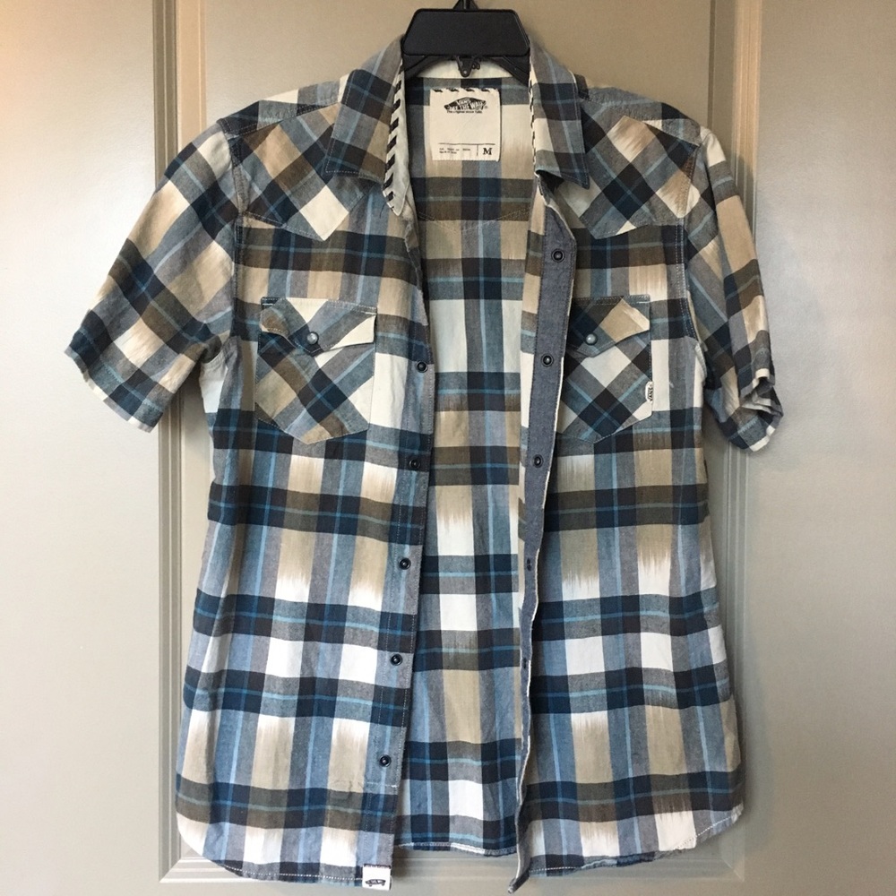 Vans | Short sleeve checkered button-up