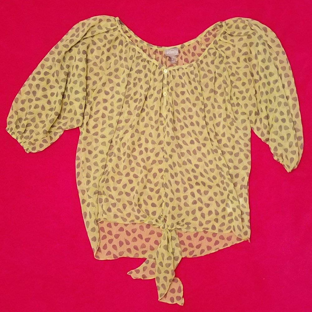 Vanity Sheer Shirt 💖 Size Small