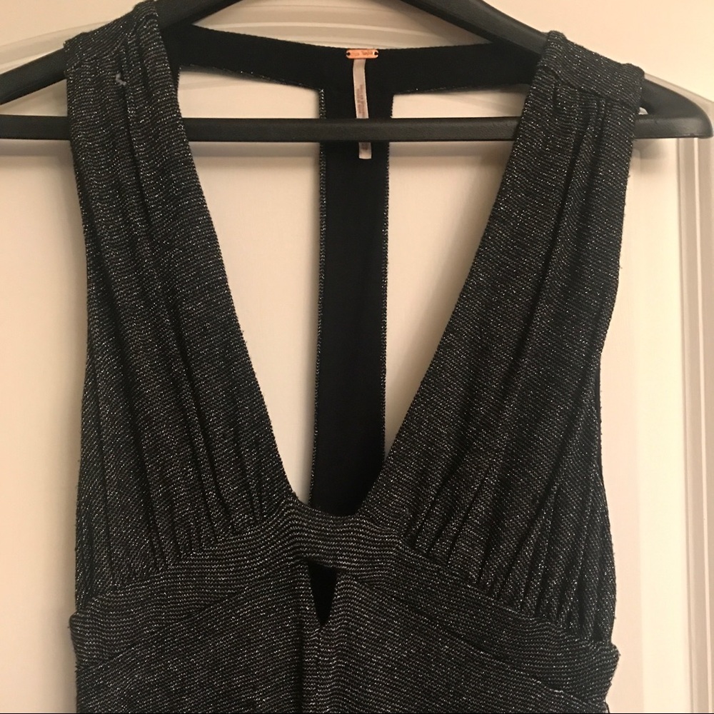 Strappy back silver/gray Free People dress