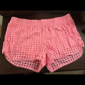 Lily Pulitzer Pink Eyelet Shorts