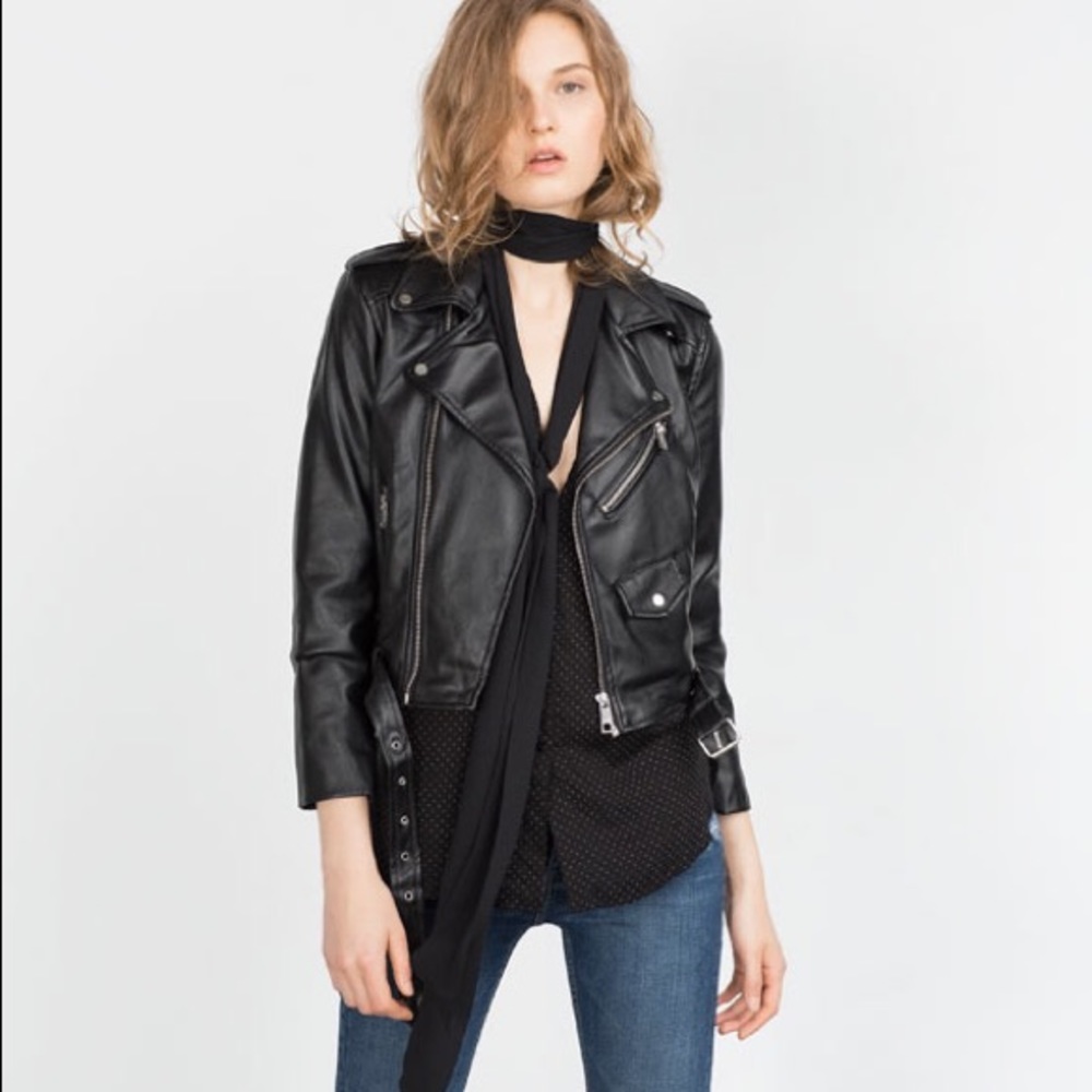 Zara Faux Leather Jacket