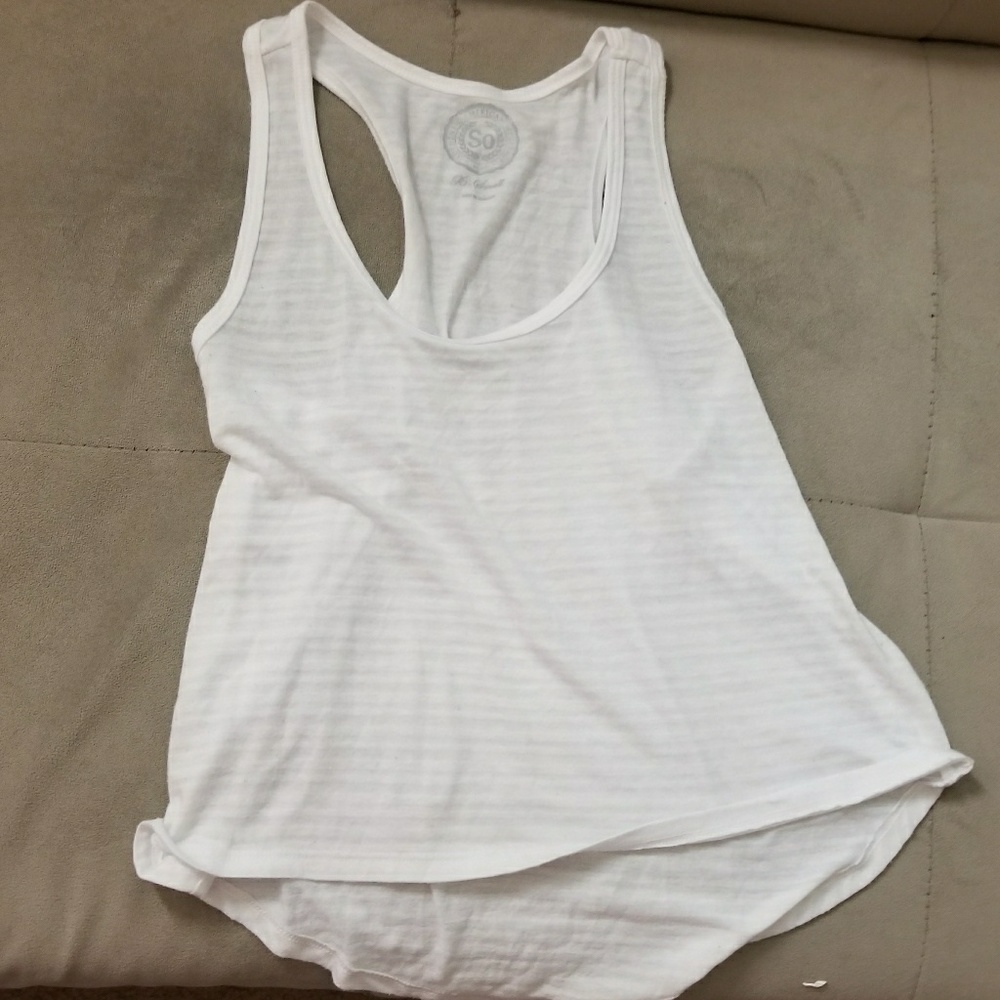 White sheer top