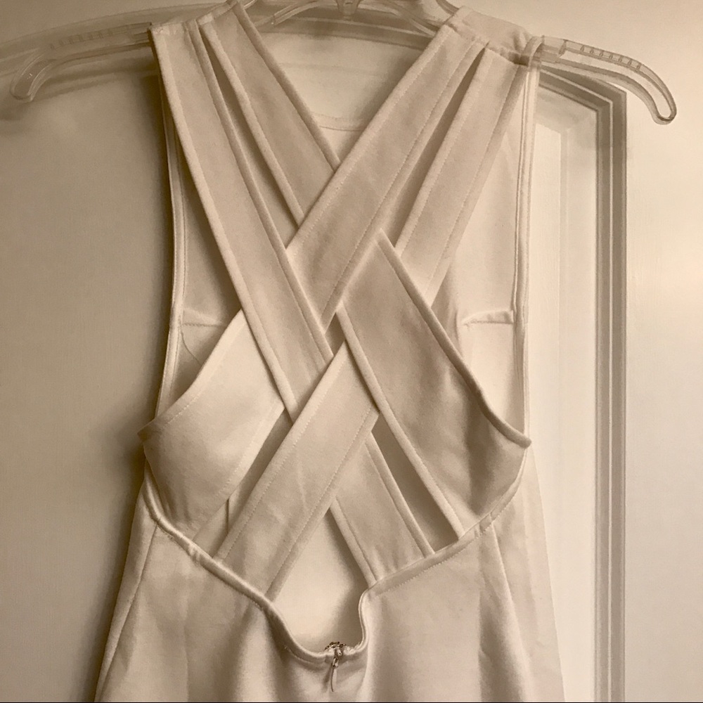 White strappy back tobi dress