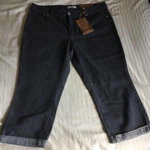 Coldwater Creek Gray Denim Cropped Pants, NWT P14