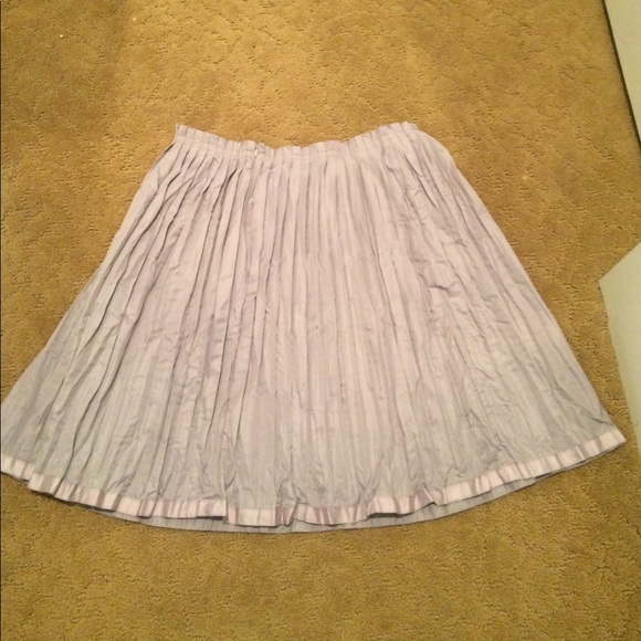 2000s Gap Metallic Pleated Midi Skirt - Picture 4 of 4
