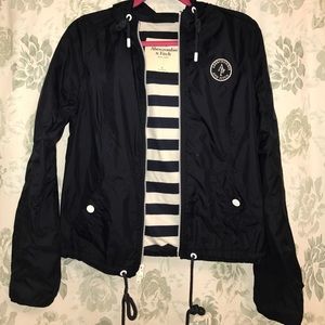 Nautical Navy Blue Rain Coat