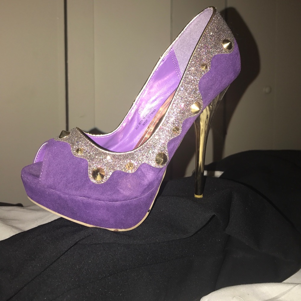 purple heels