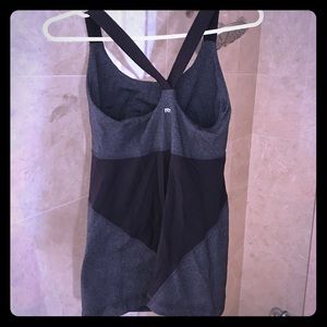 Workout top built in bra
