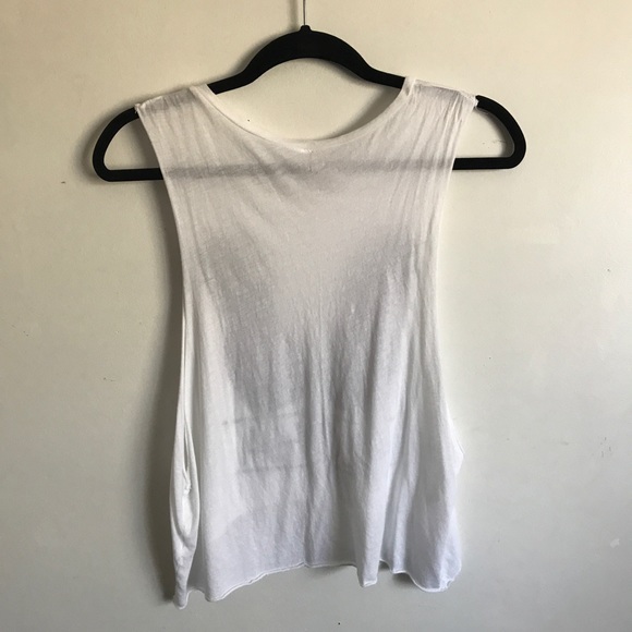 🍍White Pineapple Muscle Tank / Crop Top - Picture 7 of 7