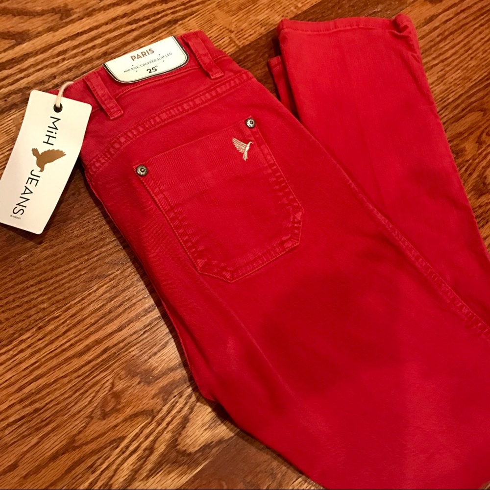 MiH JEANS Paris - s25 mid rise cropped slim leg