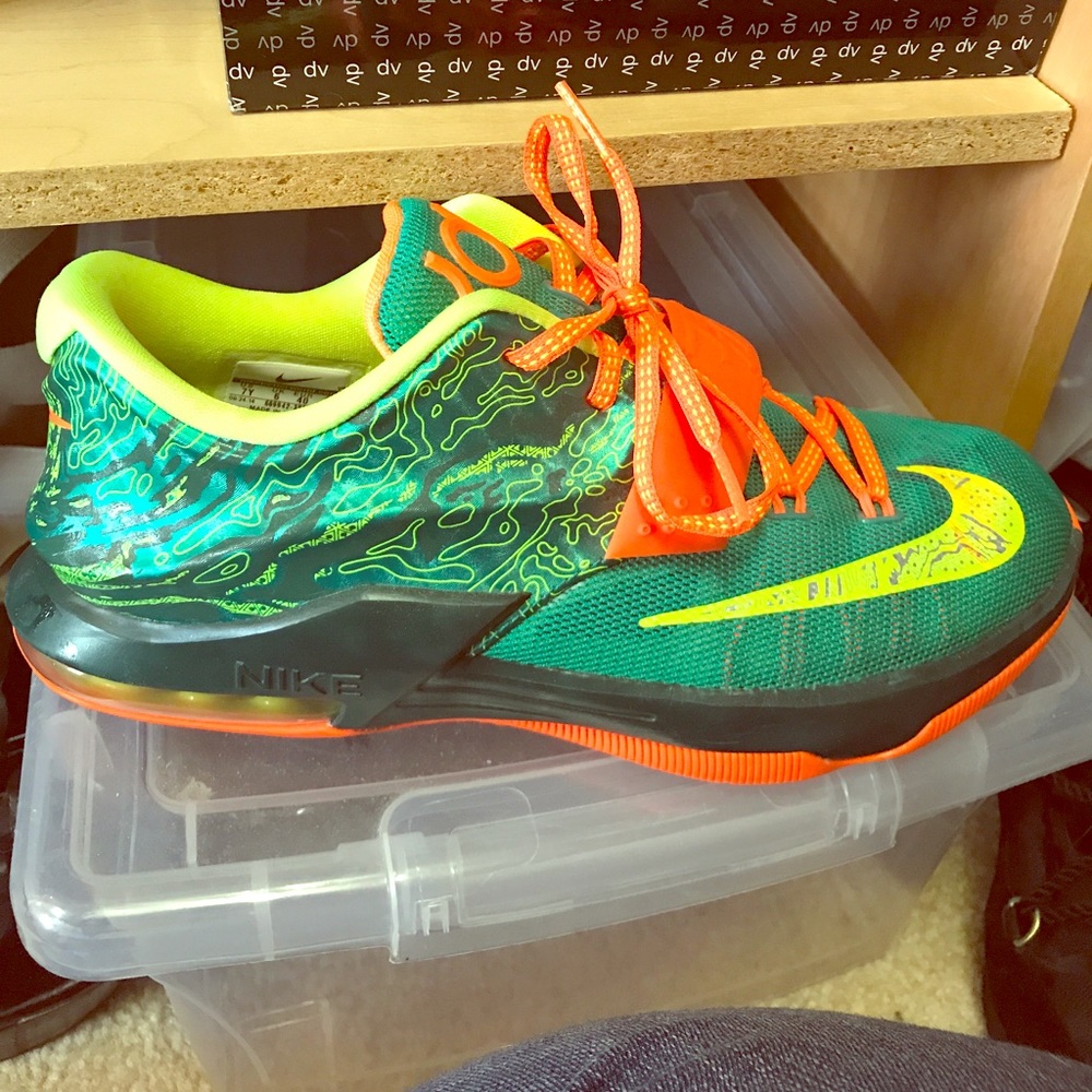 KD "Weatherman" sneakers - green/orange