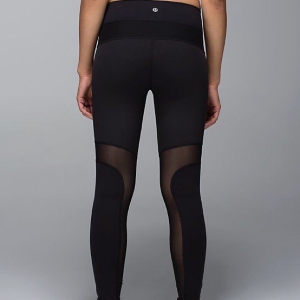 Mesh lulu full length leggings
