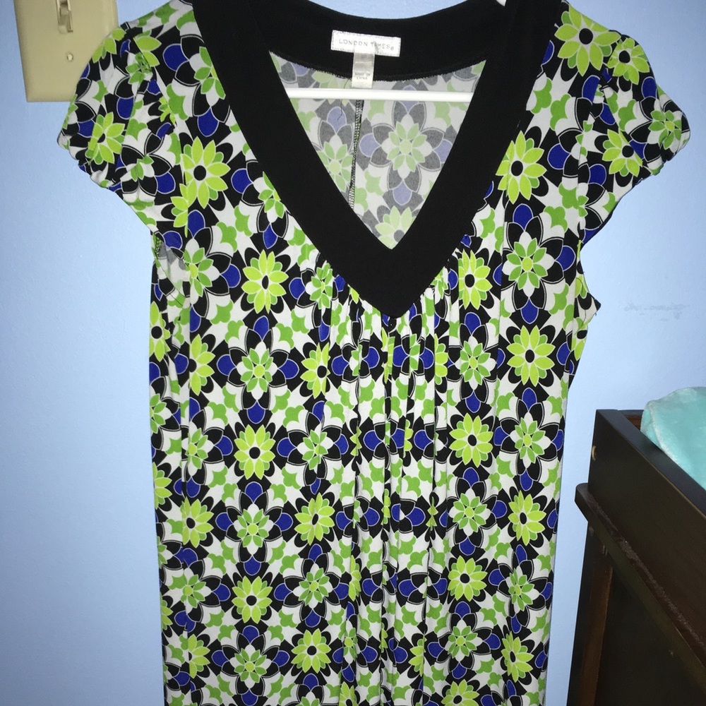 Geometric knit fun dress