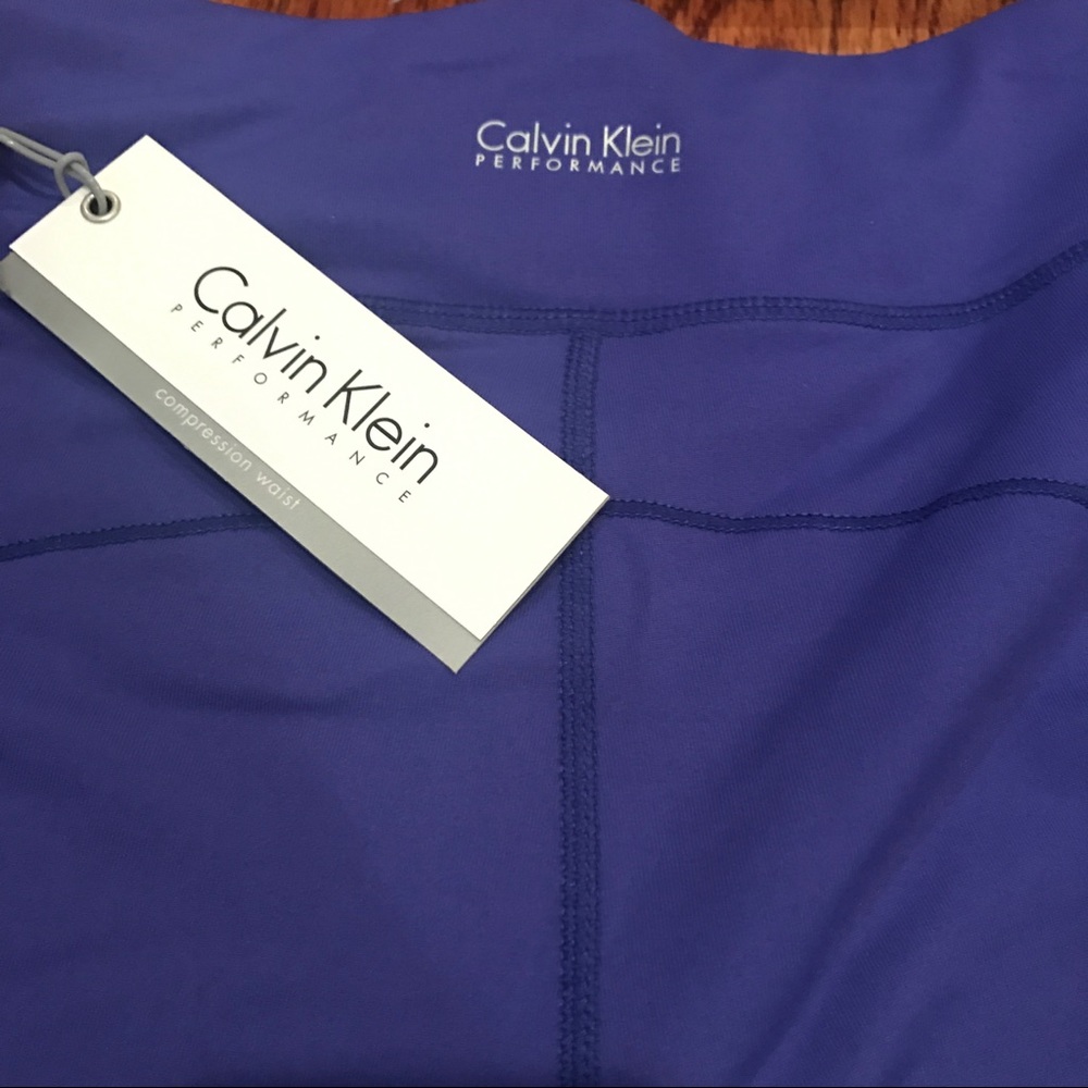 Calvin Klein Performance cropped purple leggings