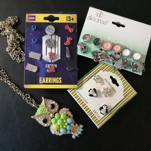 NEW Jewelry Set! Doctor who, Owl, Penguins themes!