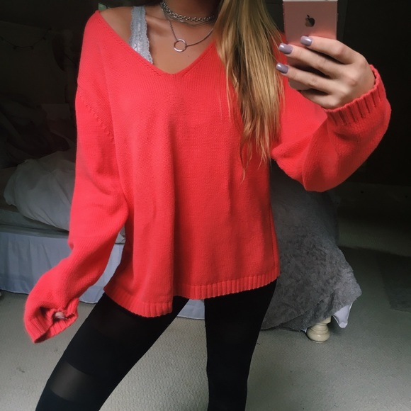 Vintage Sweaters - coral enchantress knit
