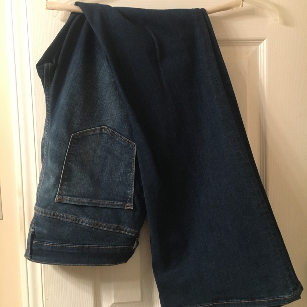 Dark Wash High-Rise Flare Jeans