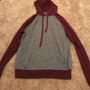 Maroon and Grey Sweatshirt