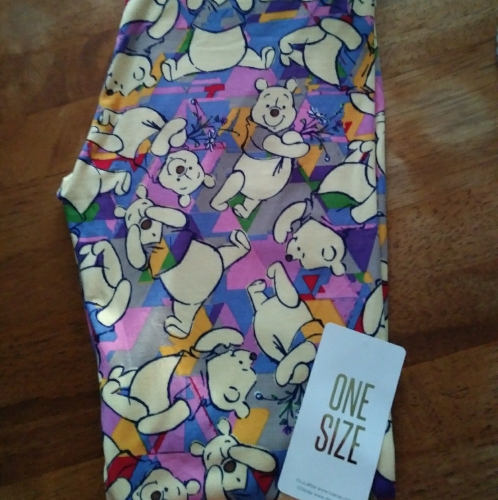OS BNWT Disney LLR Pooh Bear leggings