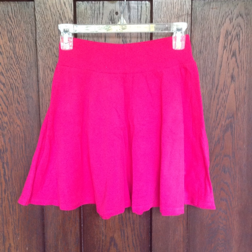 Hot pink skater skirt