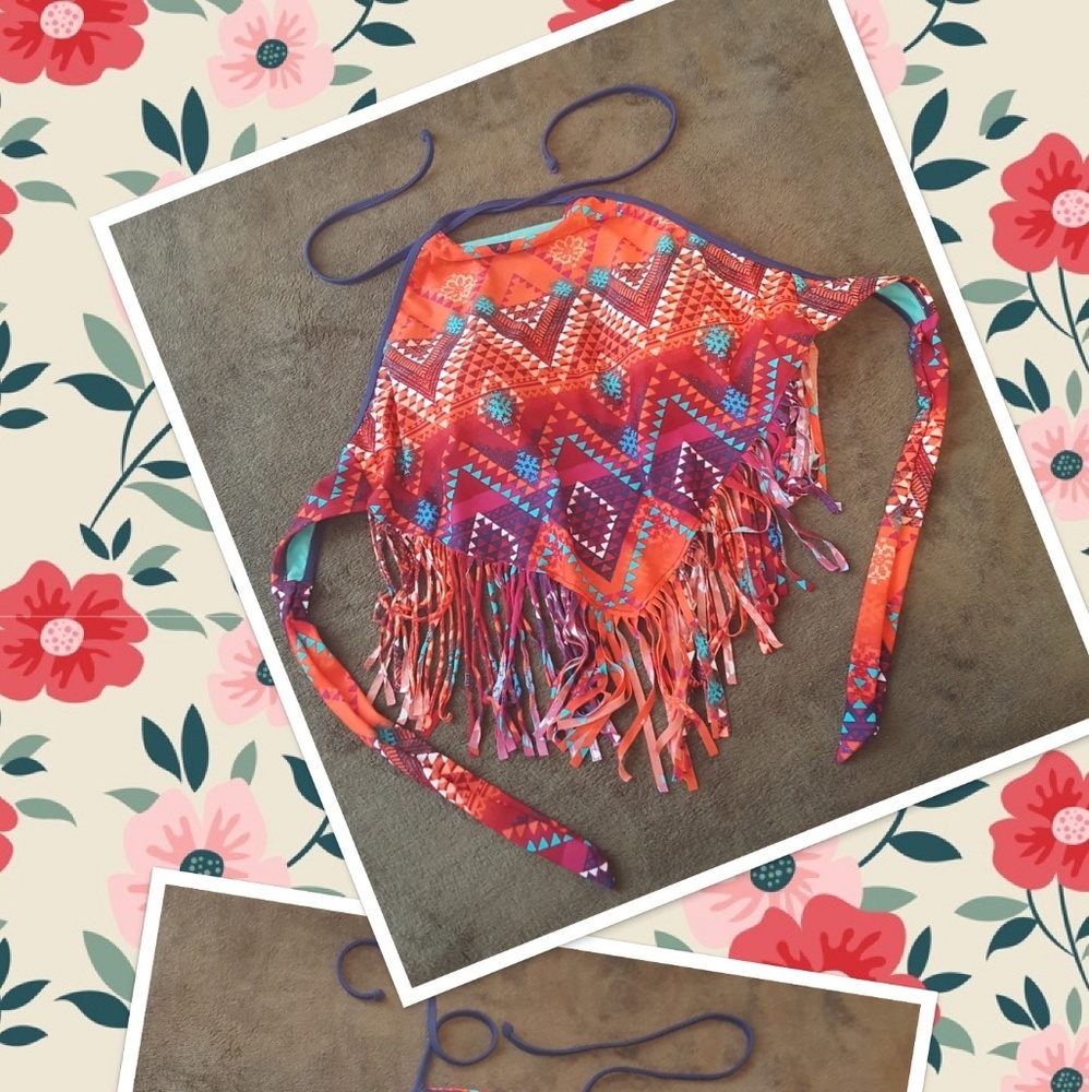 Halter swim top