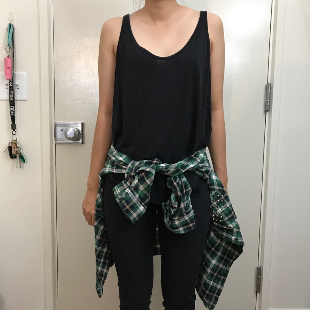 F21 Striped Flannel Shirt - S