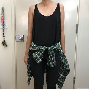 F21 Striped Flannel Shirt - S