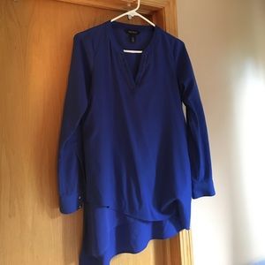 White House Black Market asymmetrical blouse!