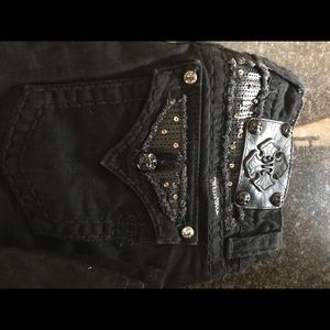 Black Miss Me boot cut sz 28