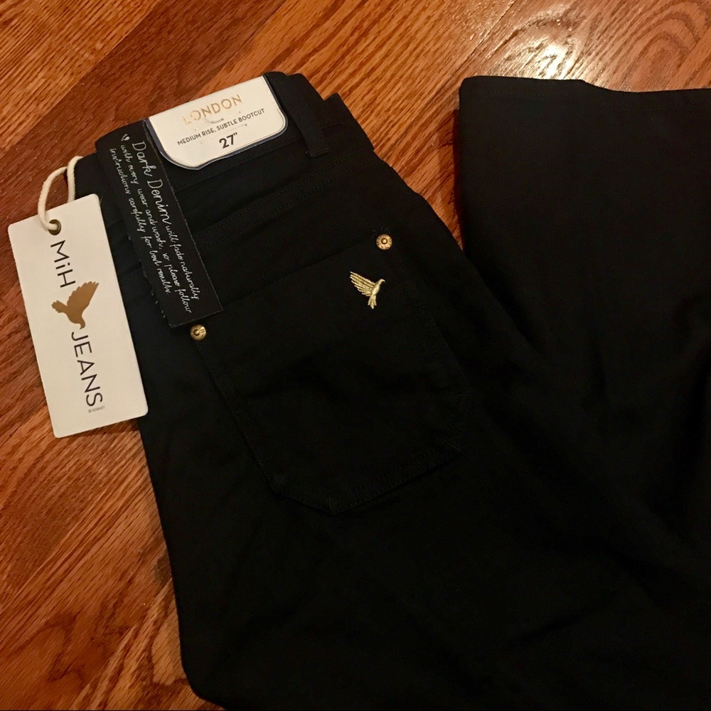 MiH JEANS London medium rise subtle boot cut jeans