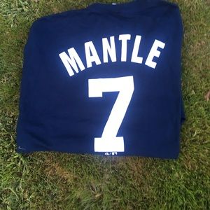 NY Yankees Tee Shirt No 7. Mantle. Size 2XL