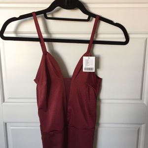 Urban burgundy bodysuit