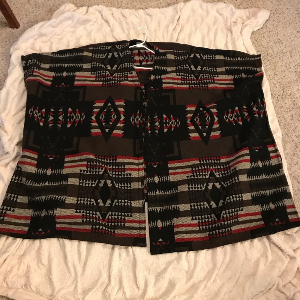 Altar'd State Aztec Poncho Sweater Cape
