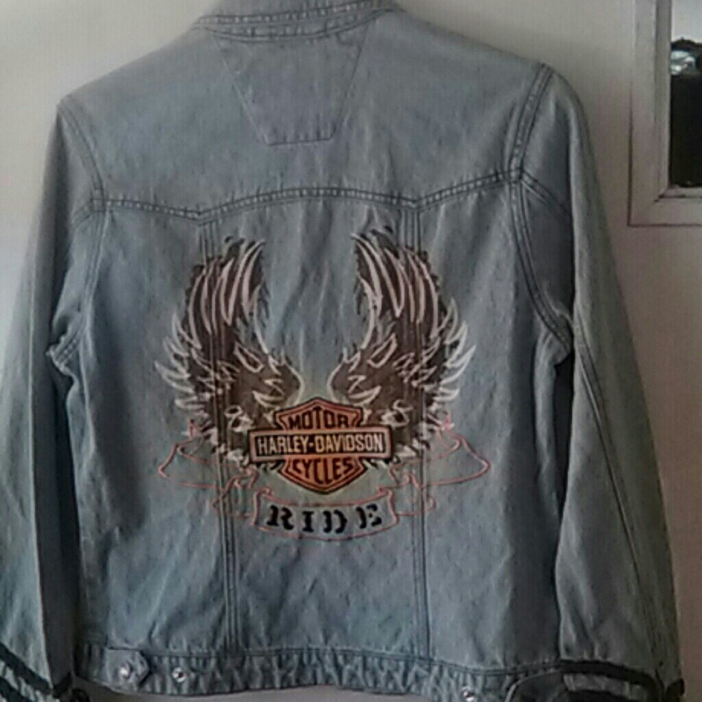 Harley-Davidson woman's jean jacket.