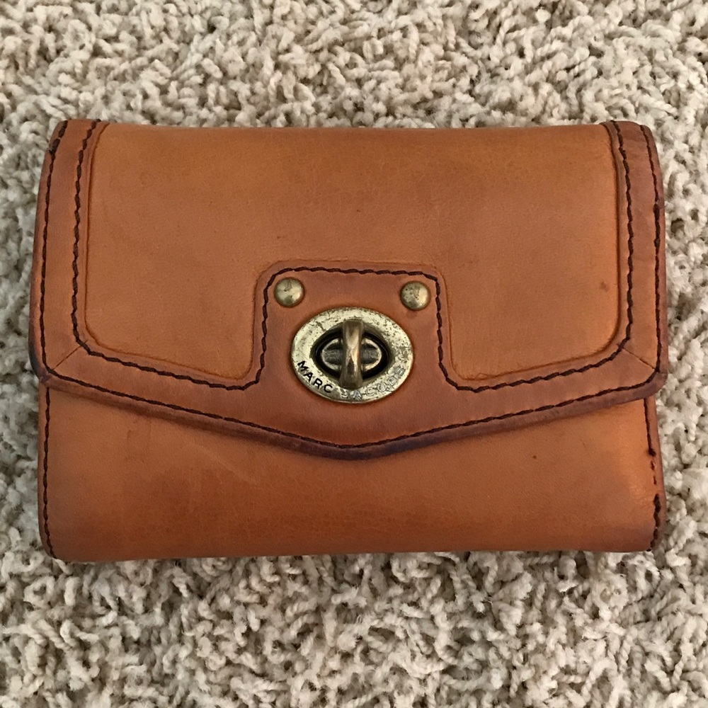 Marc by Marc Jacobs cognac leather wallet