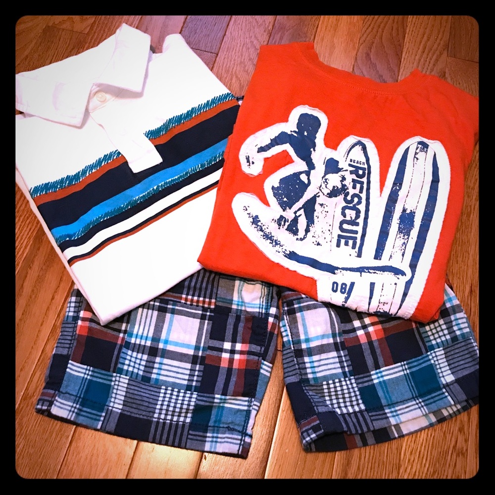 Crazy 8 Boys shirt and shorts set