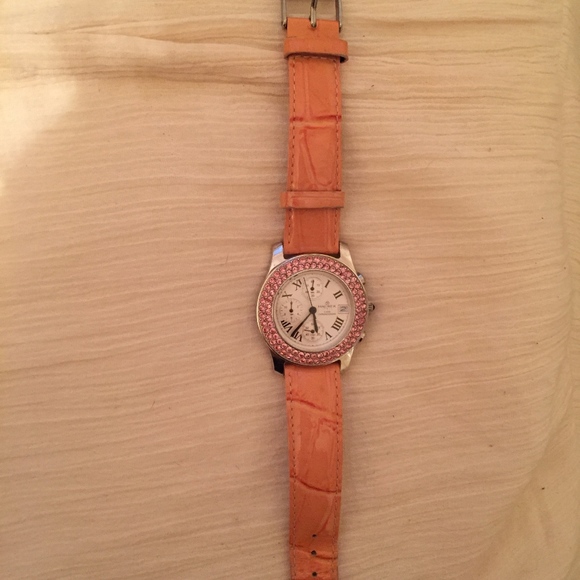 Pink Leather Haurex Watch