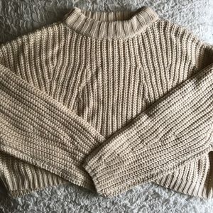 Kendall and Kylie cropped Knit Sweater