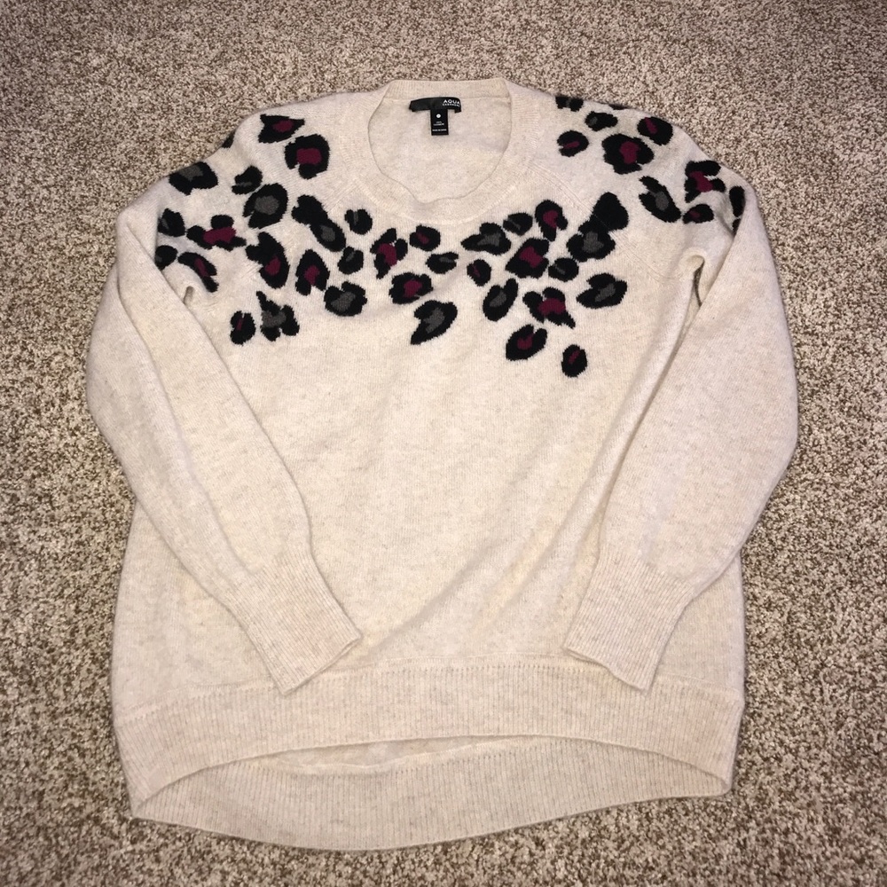 AQUA cashmere sweater.