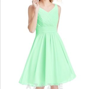 Azazie Grace Bridesmaid Dress size 12 Color Mint