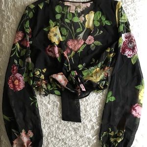 Floral Cropped Blouse